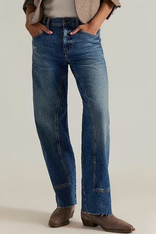 Classic Straight-Leg Denim Jeans