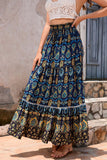 Layered Bohemian Maxi Skirt