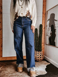 Classic Straight-Leg Denim Jeans