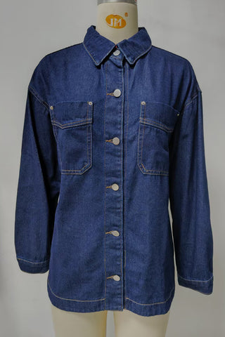Classic Button Denim Shirt