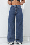Classic High-Waist Straight Jeans