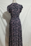 Flutter-Sleeve Wrap Dress