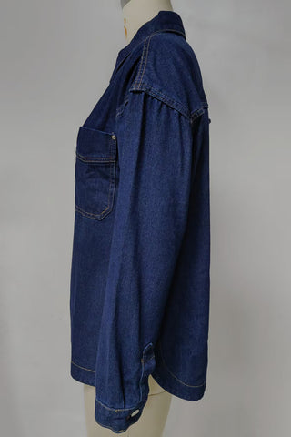 Classic Button Denim Shirt