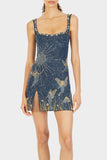 Embroidered Mini Sundress