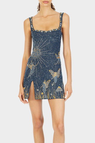 Embroidered Mini Sundress