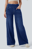 High-Waist Wide Leg Denim Jeans