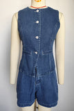 Sleeveless Button-Front Short Set