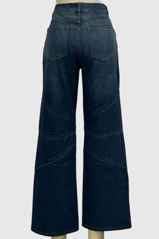 Stylish Wide-Leg Straight Jeans