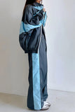 Chic Two-Piece Pants Set with Stripe Detail
