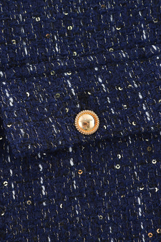 Buttoned Front Cropped Jacket