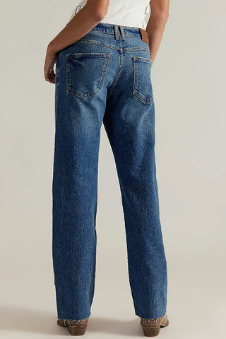 Classic Straight-Leg Denim Jeans