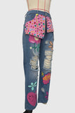 Embellished Wide-Leg Jeans