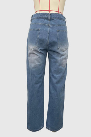 Embellished Wide-Leg Jeans