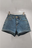 Rhinestone Denim Shorts