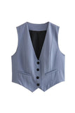 Classic Buttoned Waistcoat Vest