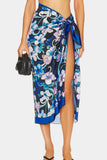 Floral Print Tie-Waist Skirt
