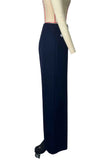 Wide-Leg Button Detail Pants