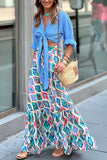 Floral Tiered Maxi Skirt