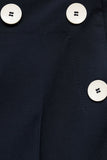 Wide-Leg Button Detail Pants