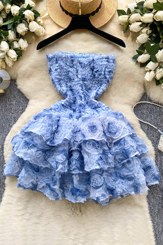 Elegant Floral Tiered Dress