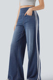 Wide-Leg Casual Track Pants