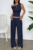 Off-Shoulder Top and Wide-Leg Pants Set