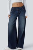 Wide-Leg Straight Jeans