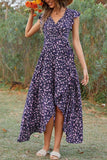 Flutter-Sleeve Wrap Dress
