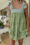 Striped Bow-Tie Casual Dress