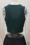 V-Neck Ribbed Tank Top