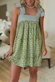 Striped Bow-Tie Casual Dress
