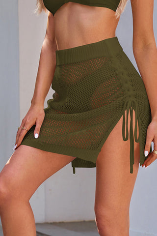 Sheer Mesh Mini Sarong Cover-Up