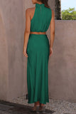 Elegant Sleeveless Casual Set
