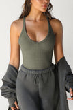 Racerback Ribbed Tank Top