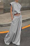 Relaxed Fit Casual Pullover Top and Sweatpants Set