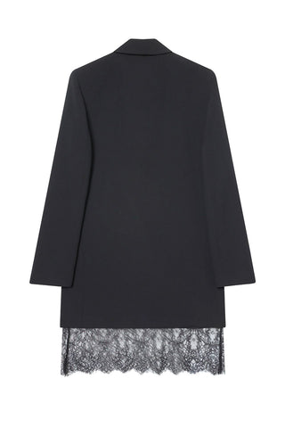 Lace Hem Blazer Dress