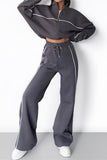 Stylish Two-Piece Track Suit Set