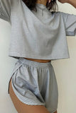 Striped Casual Two-Piece Set