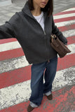Stylish Zip-Up Cardigan