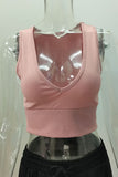 V-Neck Ribbed Tank Top