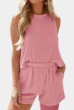 Sleeveless Relaxed Fit Short Set