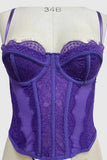 Lace-Trimmed Bustier Tank Top