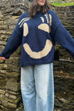Playful Face Knit Sweater