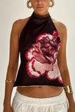 Polka Dot High Neck Tank Top