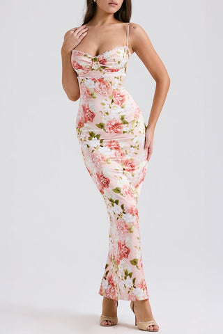 Floral Dress with Straps