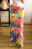 Floral Midi Casual Skirt
