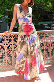 Floral Wrap Maxi Dress