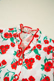 Puff Sleeve Floral Blouse