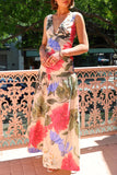 Floral Wrap Maxi Dress