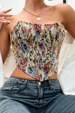 Floral Strapless Tank